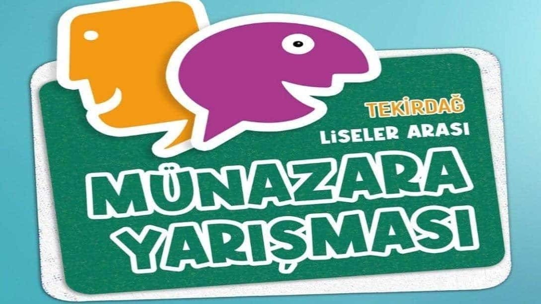 LİSELER ARASI MÜNAZARA YARIŞMASI...